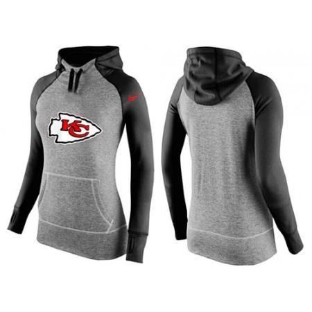 Women's Kansas City Chiefs Performance Hoodie Grey & Black